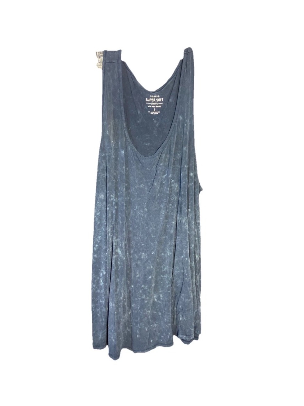 Torrid Super Soft Rib Knit Tank Top Size 5X Blue Sleeveless Plus Size